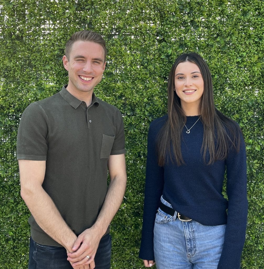 Image of New Team Members at Wish. Josh, Account Director and Amy, Junior Digital Marketing Executive.